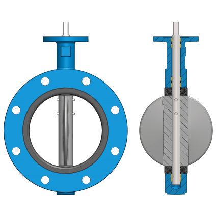 wato product U Type Butterfly Valve image thumbnail